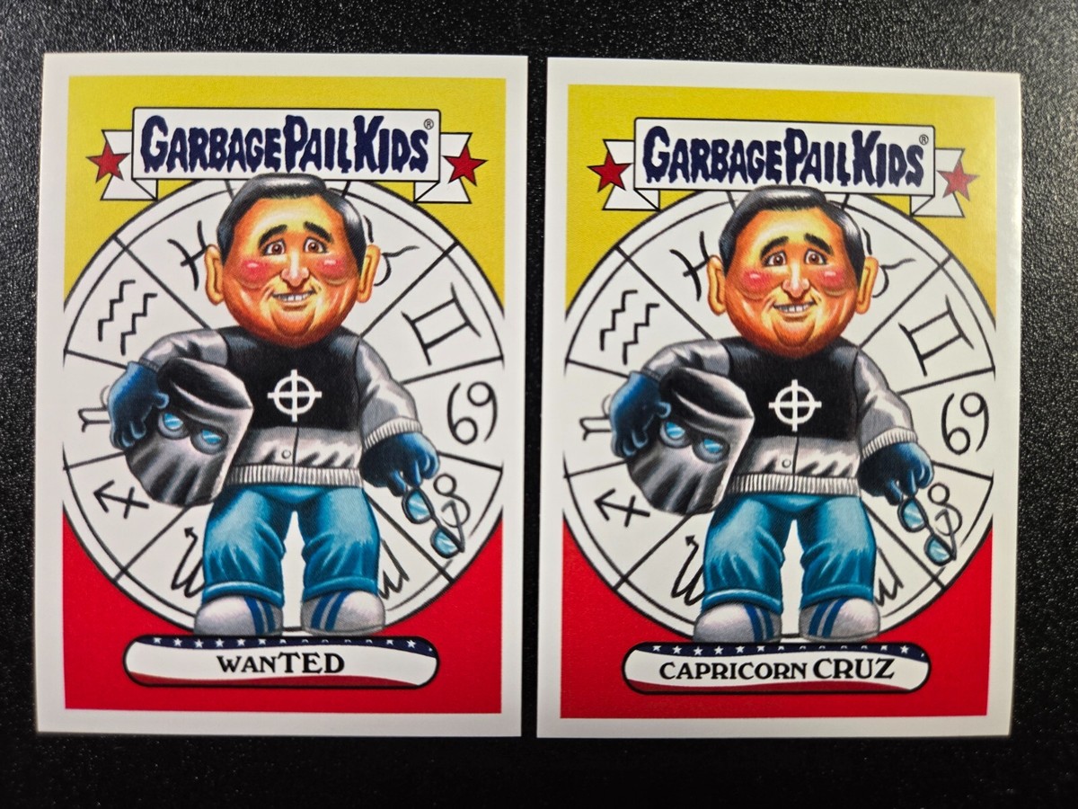 Texas Senator Ted Cruz as Zodiac Killer Garbage Pail Kids Donald