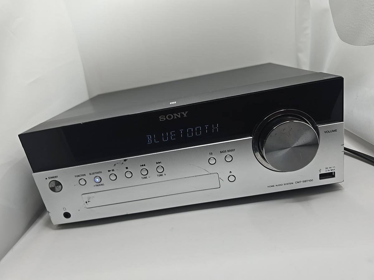 Sony CMT-SBT100 CD Receiver Bluetooth Audio System Tested, No