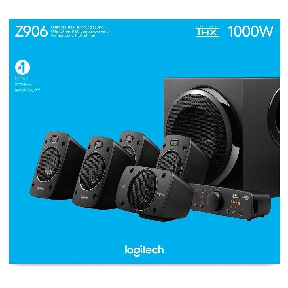 Logitech Z906 5.1 Surround Sound THX Certified Home Theater