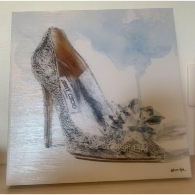 Oliver Gal Canvas Art Jimmy Choo Disney Cinderella Glass Slipper