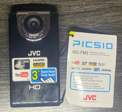 JVC PIC SIO GC-FM2 HDメモリーカメラ ブルー HDメモリーカメラ