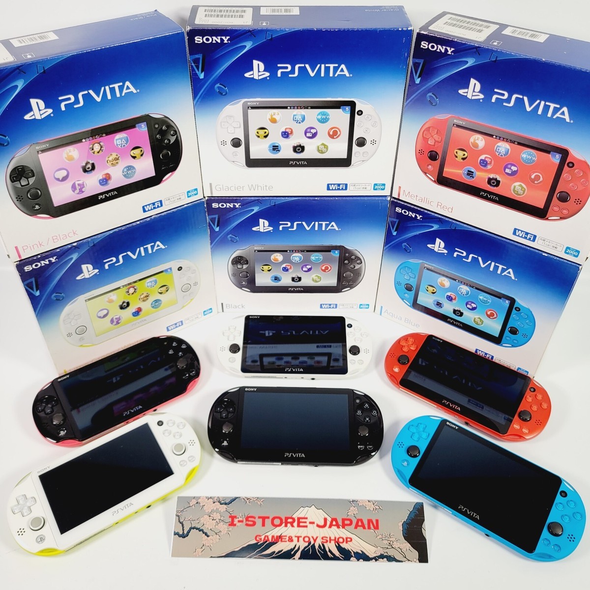 PS Vita PCH-2000 Console Various Color Box Accessory complete