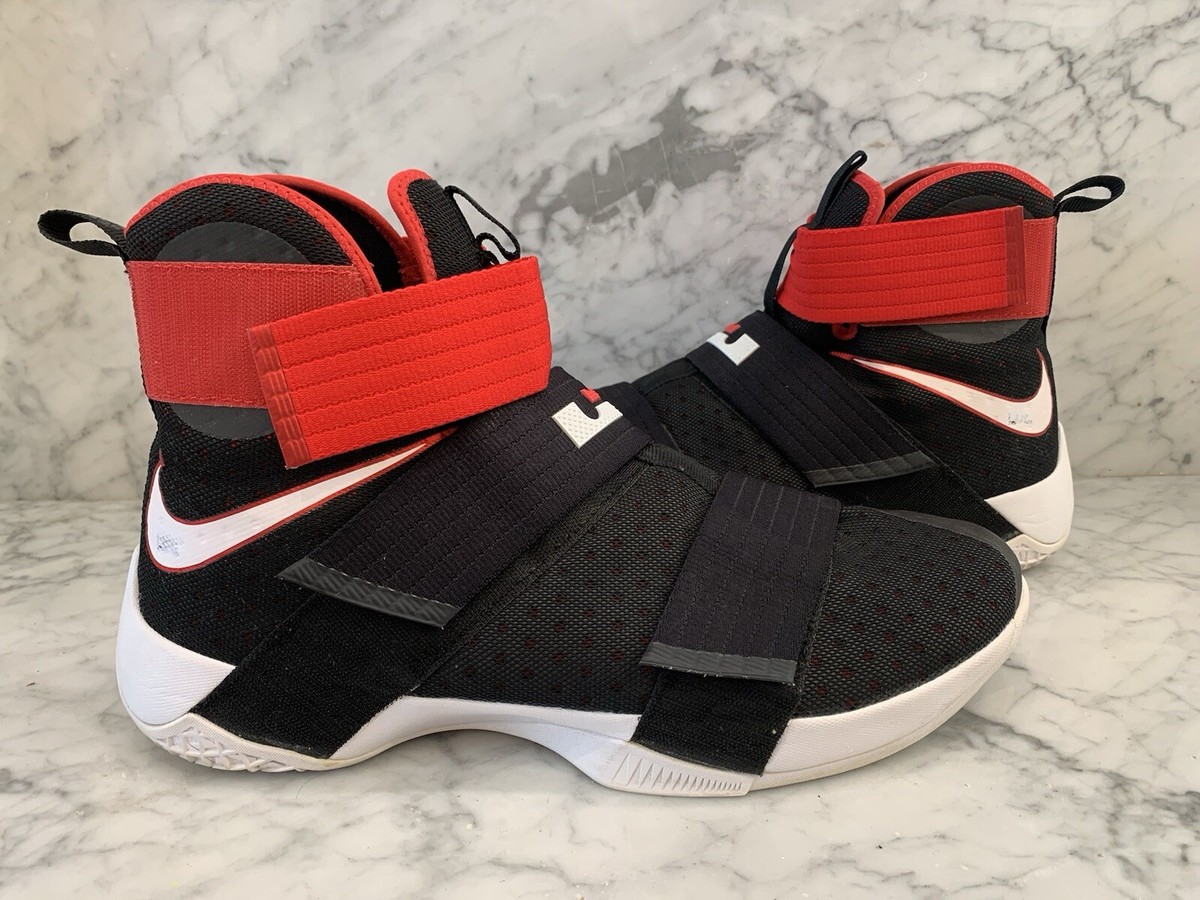 Nike Lebron Soldier 10 Black White University Red 844374-016 Men