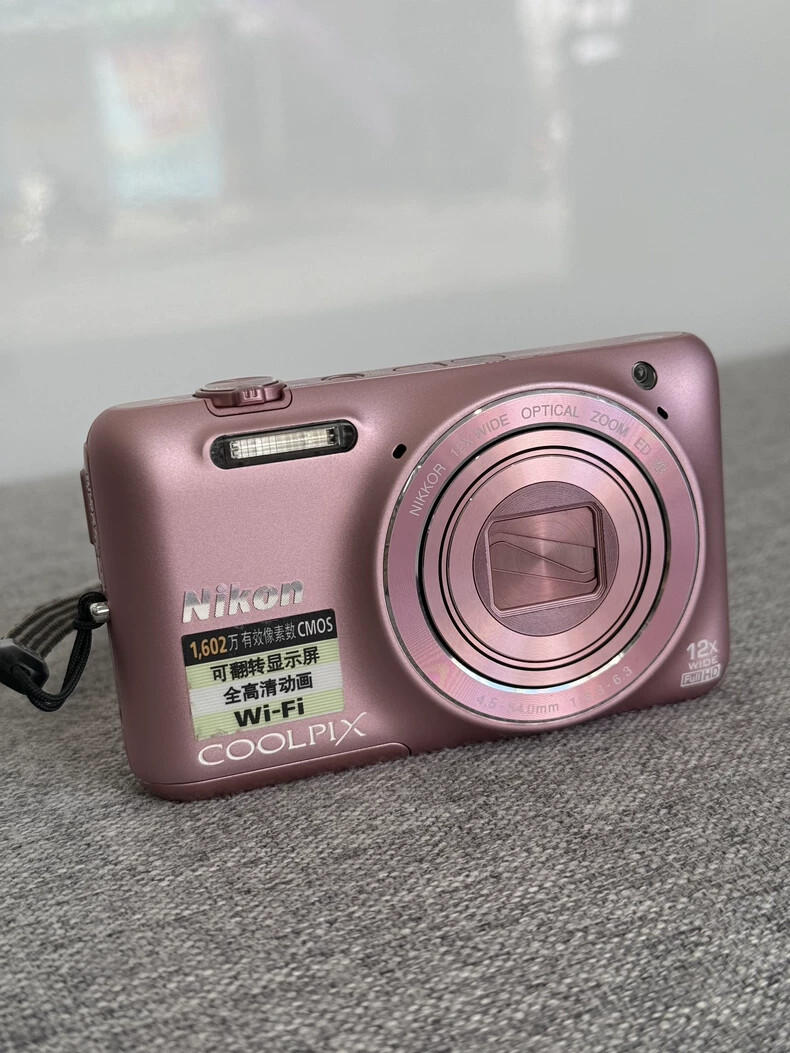 Nikon COOLPIX S6600 Pink 16.0MP Digital Camera 12X w/Battery SD