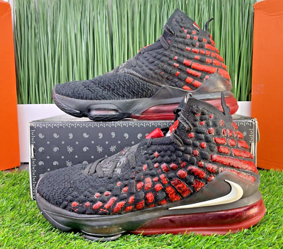 Nike LeBron XVII 17 Infrared Black Mens Basketball Shoes BQ3177