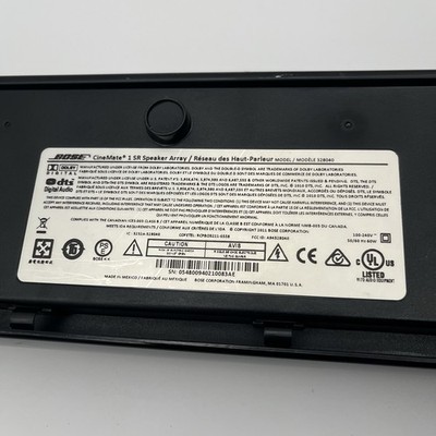 Bose CineMate 1 SR Speaker Array System AdaptiQ Soundbar Subwoofer