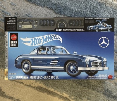 Mattel Brick Shop Hot Wheels Mercedes-Benz 300 SL Building Set In