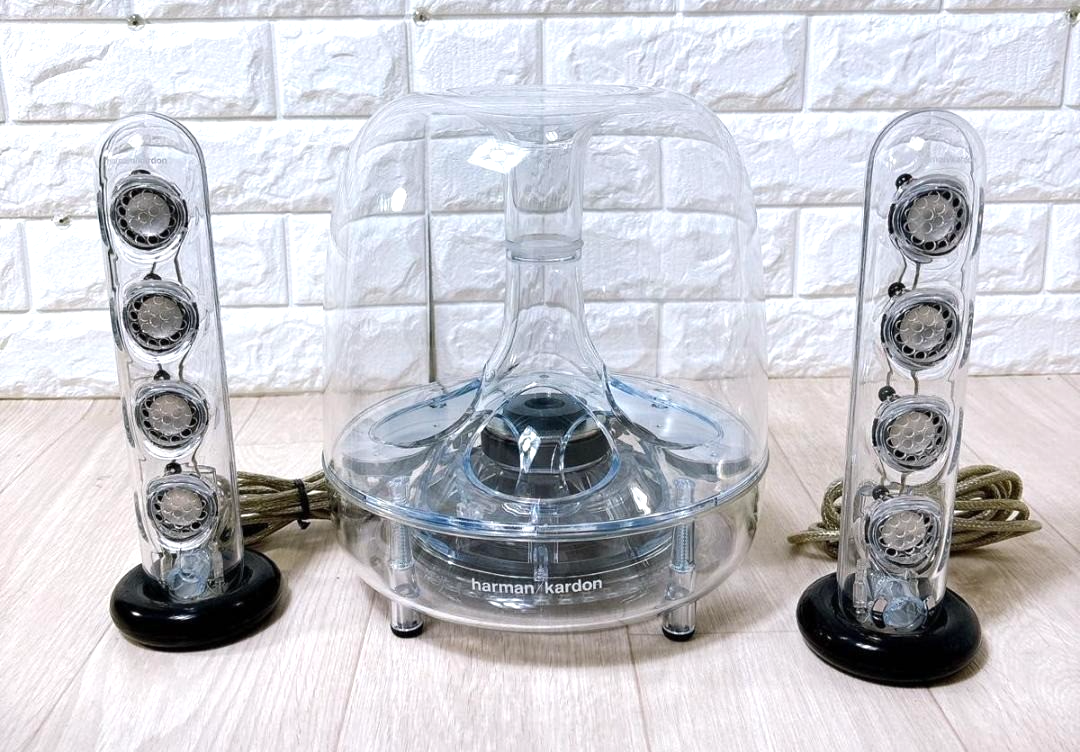 Rare Harman Kardon SoundSticks III 2.1 Transparent Sub-woofer