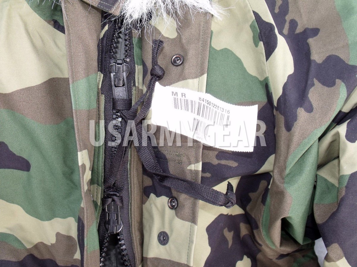 New US Army Cold Wet Weather Gen 1 ECWCS Woodland Goretex Parka