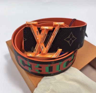 Louis Vuitton X Pharrell- 'Chicago' Monogram Print Reversible Belt