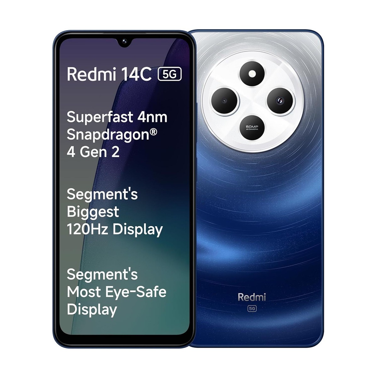 Redmi 14C 5G (Starlight Blue, 4GB RAM, 128GB Storage) | Superfast