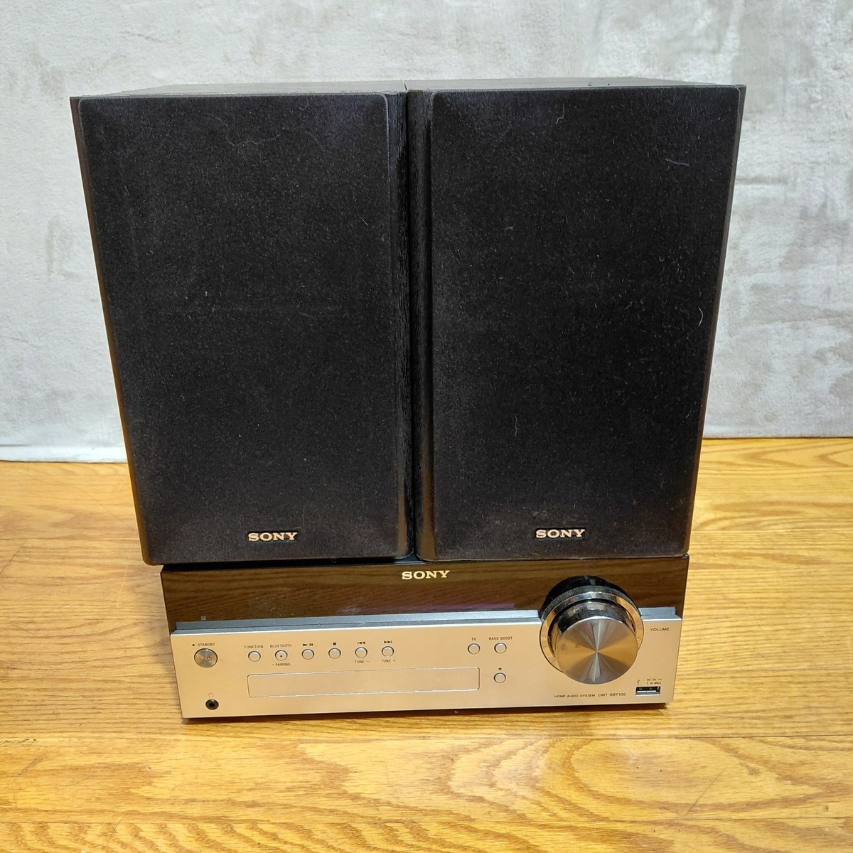 Sony CMT-SBT100 Bluetooth Micro Music System - Black/Gray for sale