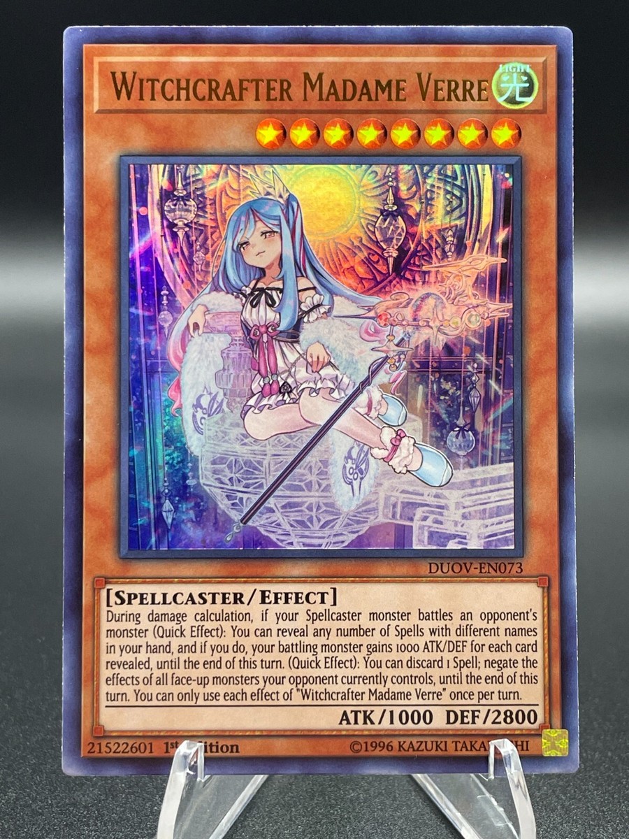 Yugioh Witchcrafter Madame Verre DUOV-EN073 Ultra Rare 1st Edition