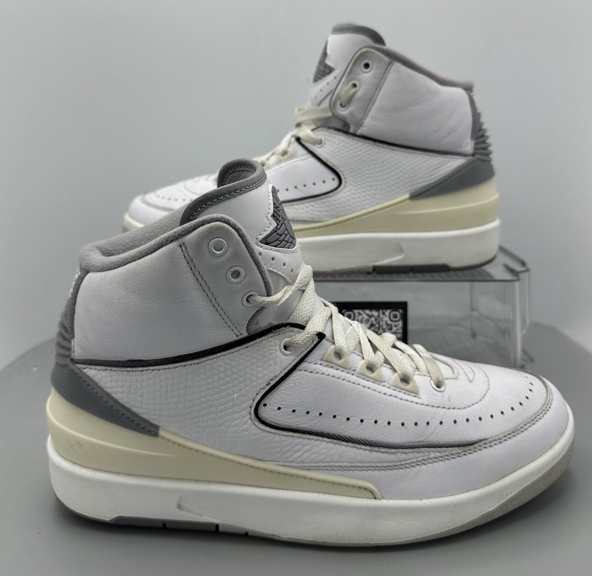 Nike Air Jordan 2 Retro GS AJ2 Cement Grey DQ8562-100 Size 7Y/8.5W