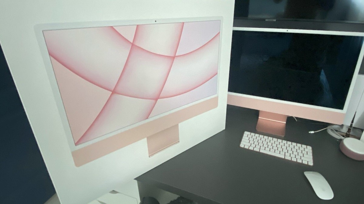 imac 24 m1 8gb 256gb Pink/red | eBay