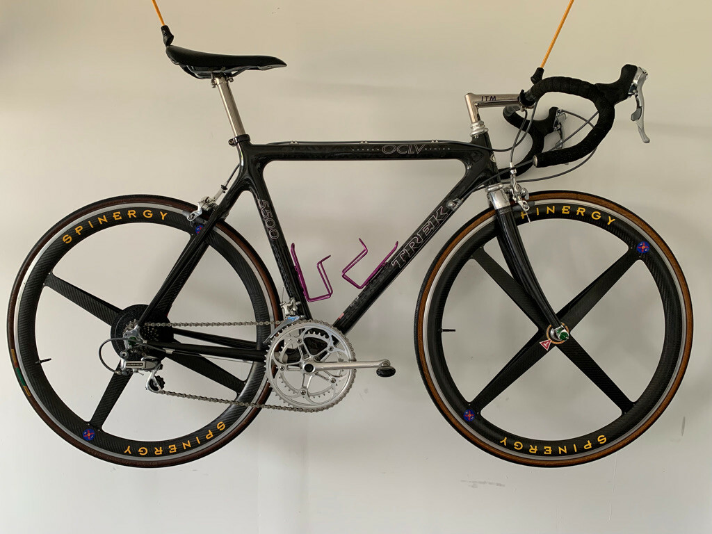 Trek 5500 carbon fiber road bike 54cm, Dura Ace & titanium