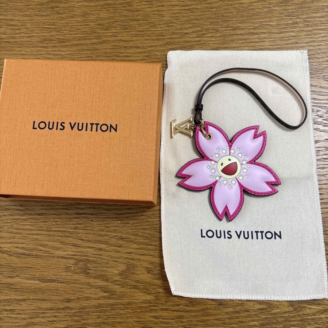 Louis Vuitton Takashi Murakami Cherry Blossom Bag Charm Key Chain