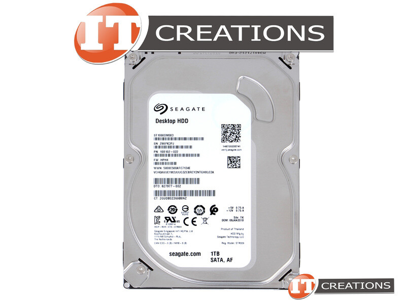HP 1TB 7.2K SATA III 3.5 INCH LFF 6GB/S HARD DRIVE 1000GB HDD 1.0