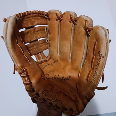 Rawlings EDGE-U-CATED HEEL Baseball Glove Mitt Dave Winfield | eBay
