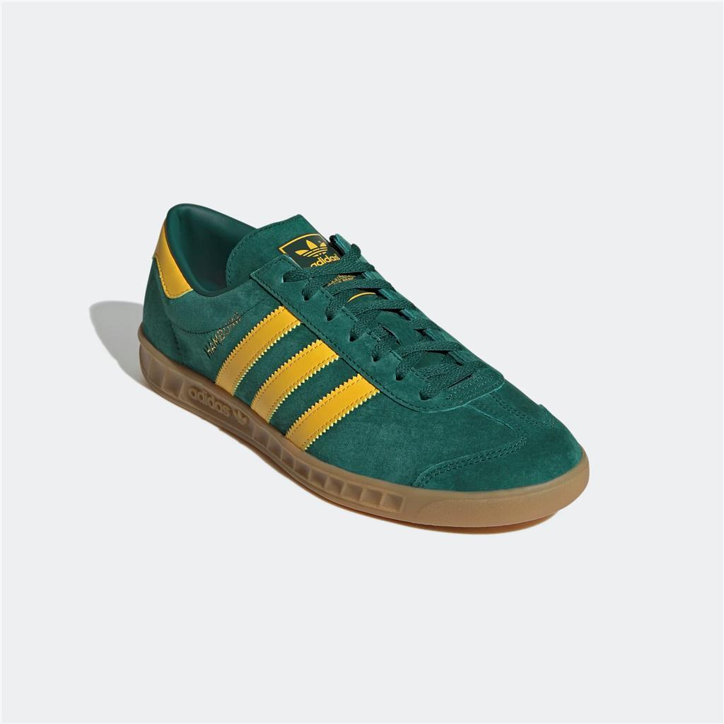 Adidas Hamburg Trainers Green Yellow Gum Authentic Brand New | eBay