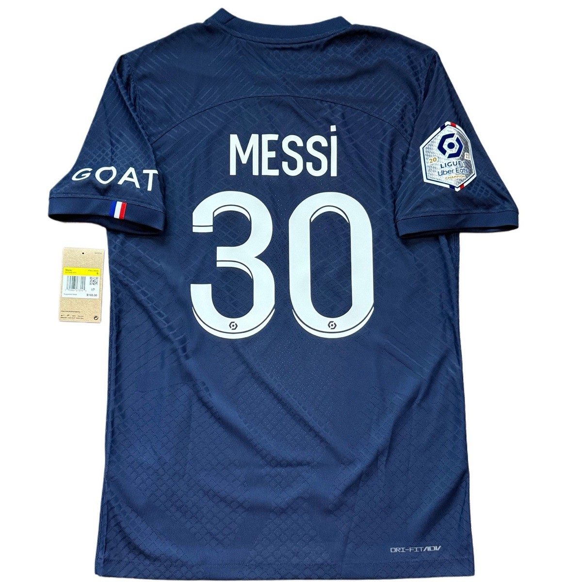 2022/23 PSG Authentic Home Jersey #30 Messi Small Nike Player