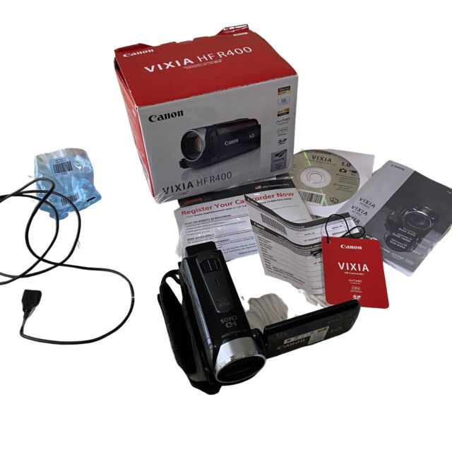 Canon VIXIA HF R400 HD 53x Advanced Zoom Camcorder - Black