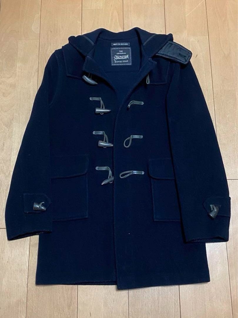 Gloverall Herringbone Wool Duffle Coat Made in England Size 32