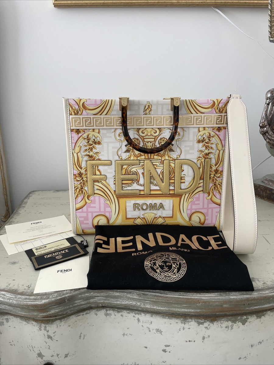 Fendi X Versace Fendace Baroque Sunshine Tote Bag | eBay