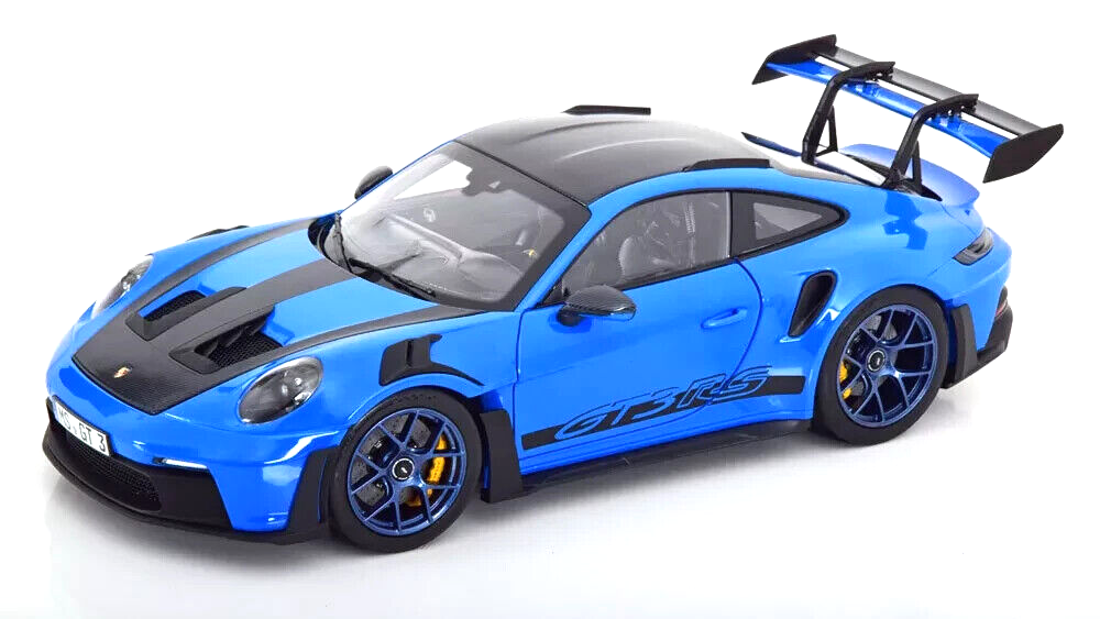 1/18 Porsche 911 992 GT3 RS 2022 Weissach Package Blue Model Car