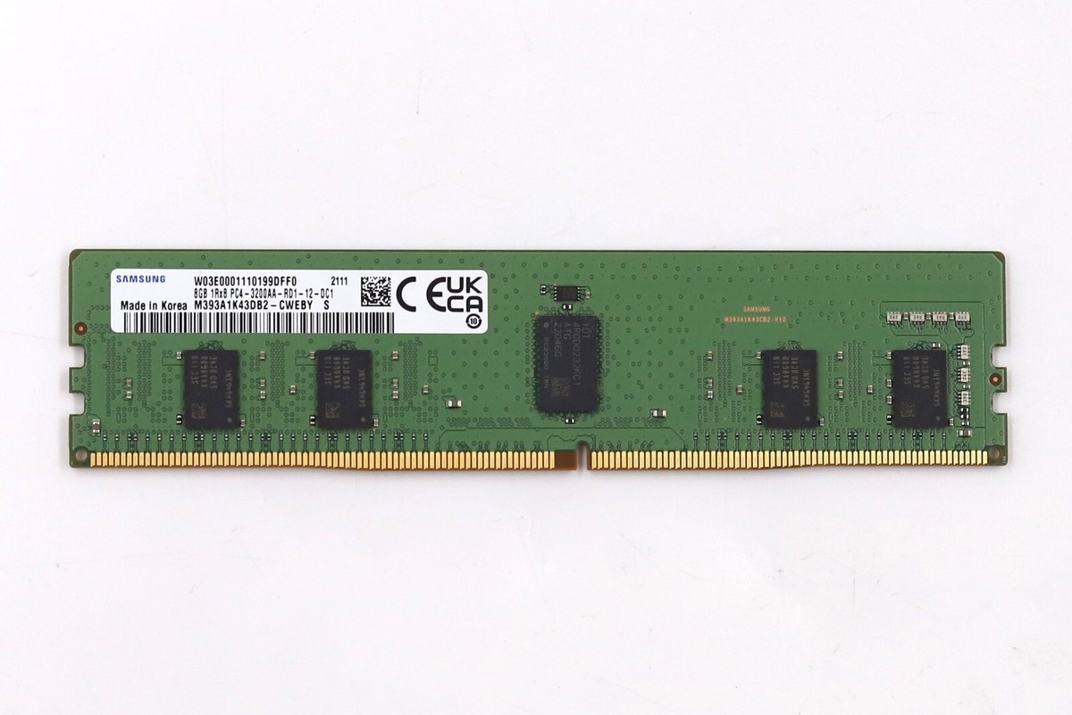 Samsung 8GB 1Rx8 PC4-3200AA-RD1-12-DC1 ECC REG Server Memory