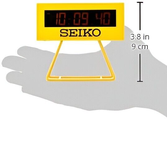 SEIKO Clock Color Yellow 4 Types Digital Sports Timer Design