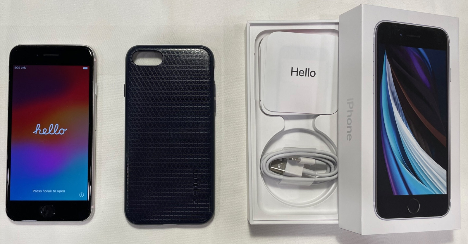 Apple iPhone SE 2nd Gen. - 128GB - White (Unlocked) A2275 (CDMA +