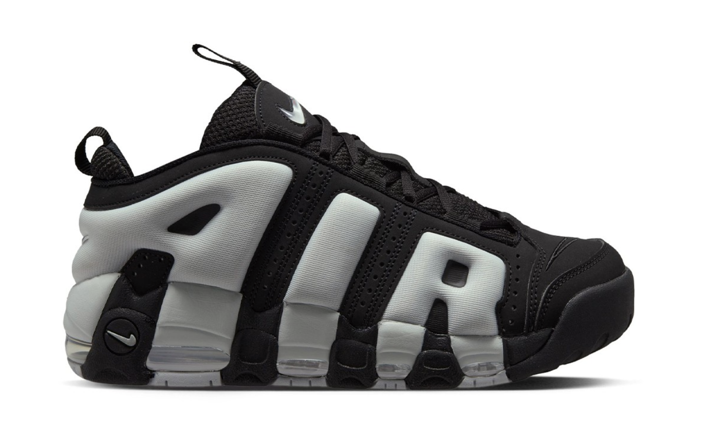 Nike Men Air More Uptempo Low Black Silver FZ3055-001 Size 8 - 15