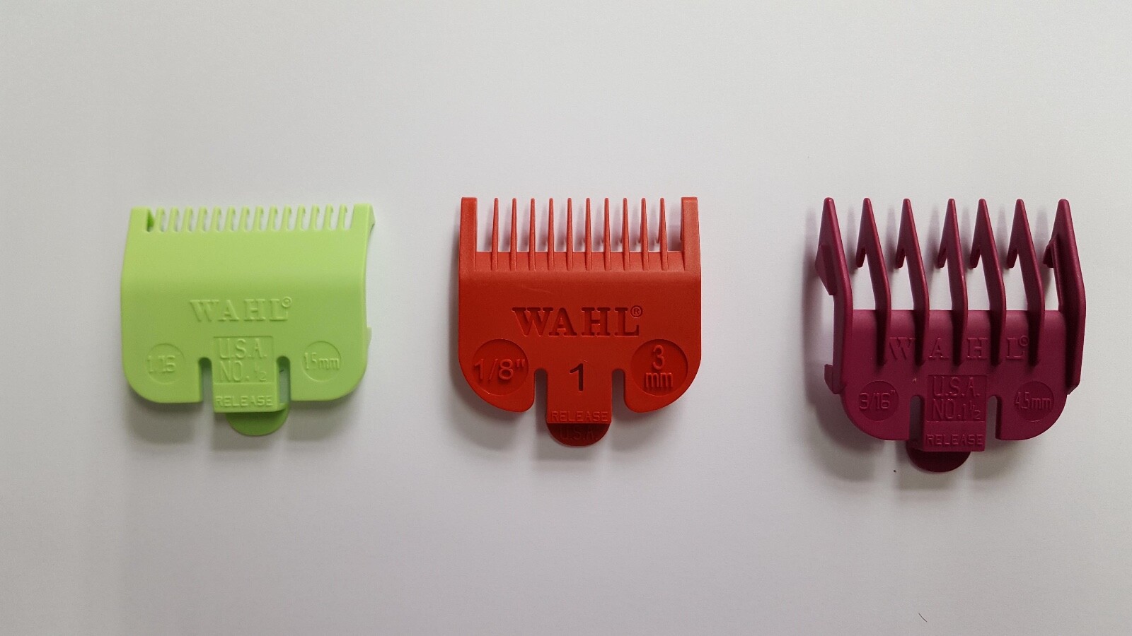 WAHL CLIPPER GUARD ATTACHMENT COMB SET No 0.5, 1, 1.5 | eBay