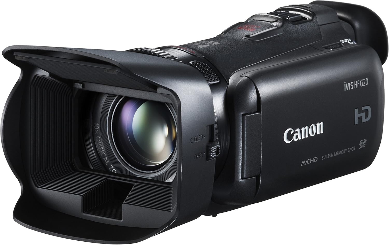 Canon Digital Video Camera IVISHFG20 2.37 MP 10X Zoom 32GB Black