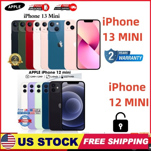 New Sealed Apple iPhone 12 Mini/13 Mini Factory Unlocked 128GB