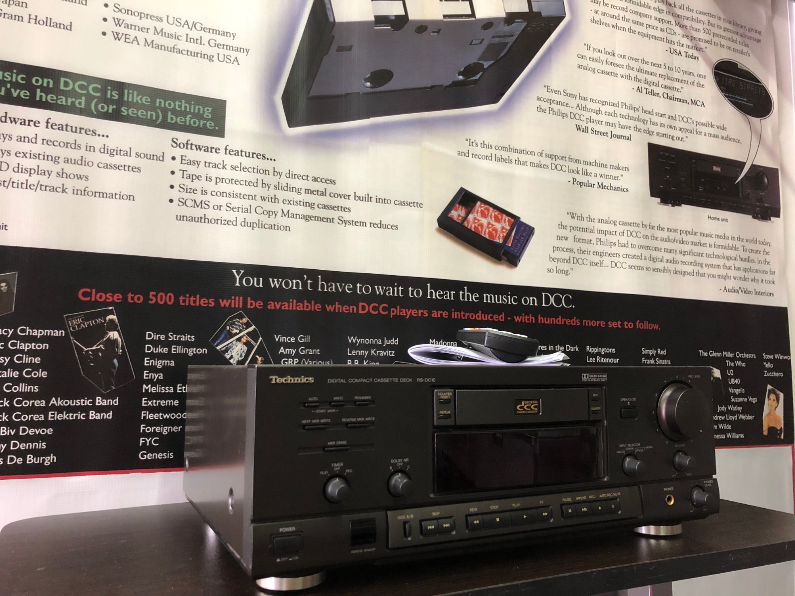 DCC Technics RS-DC10 Digital Compact Cassette Serviced with New