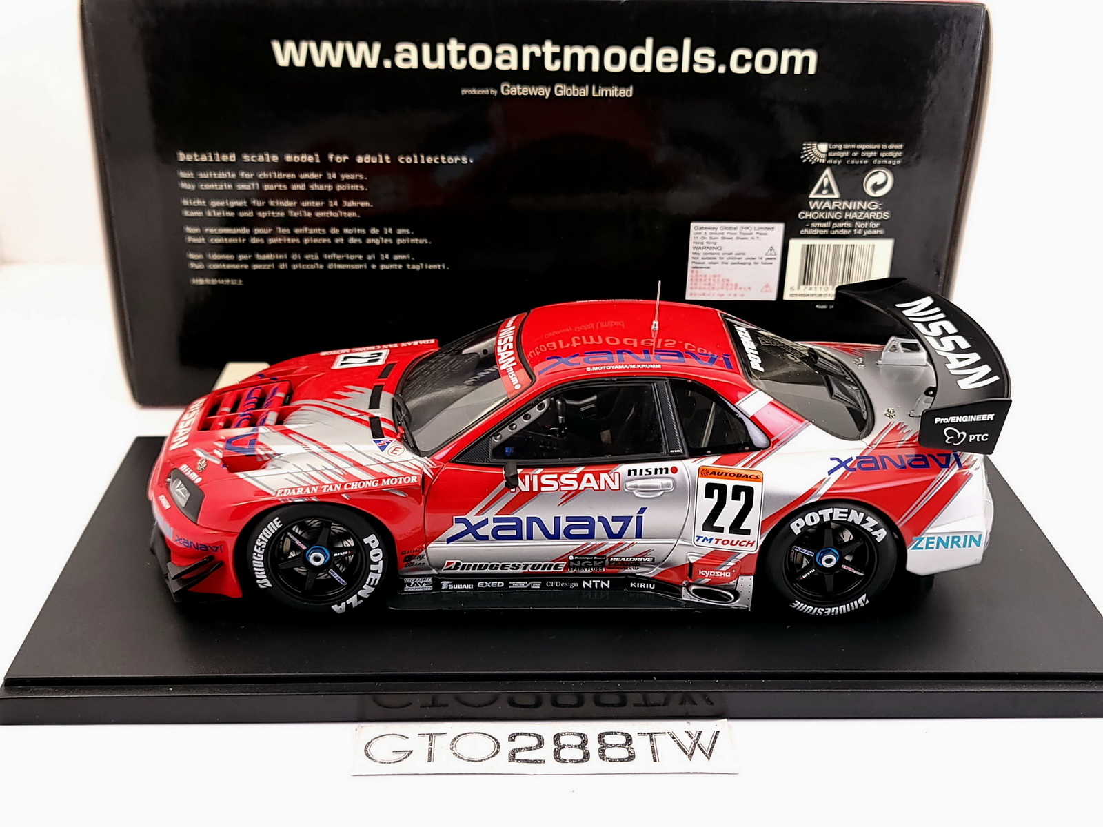 AUTOart 1:18 XANAVI Nissan Skyline Nismo GT-R R34 JGTC GT500 2002