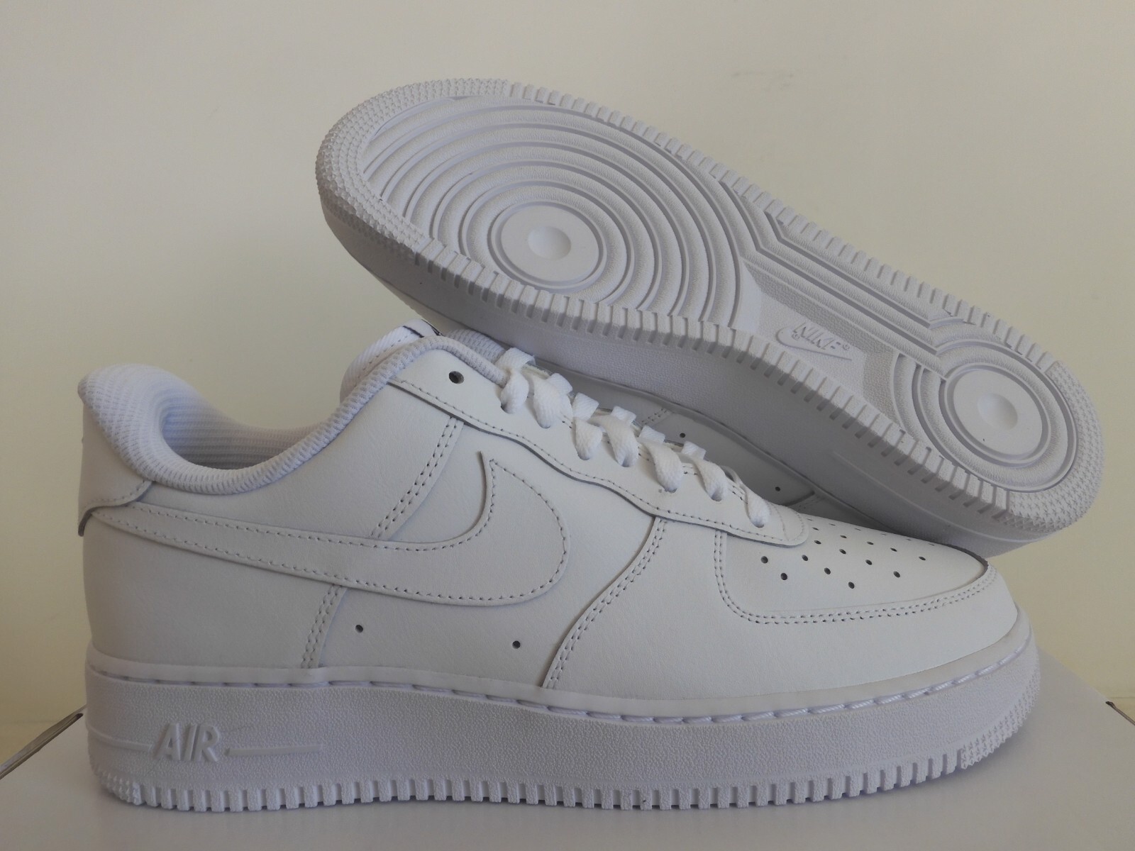 Nike Air Force 1 Low Id Nike By You All White Mens Sz 10 [CT7875