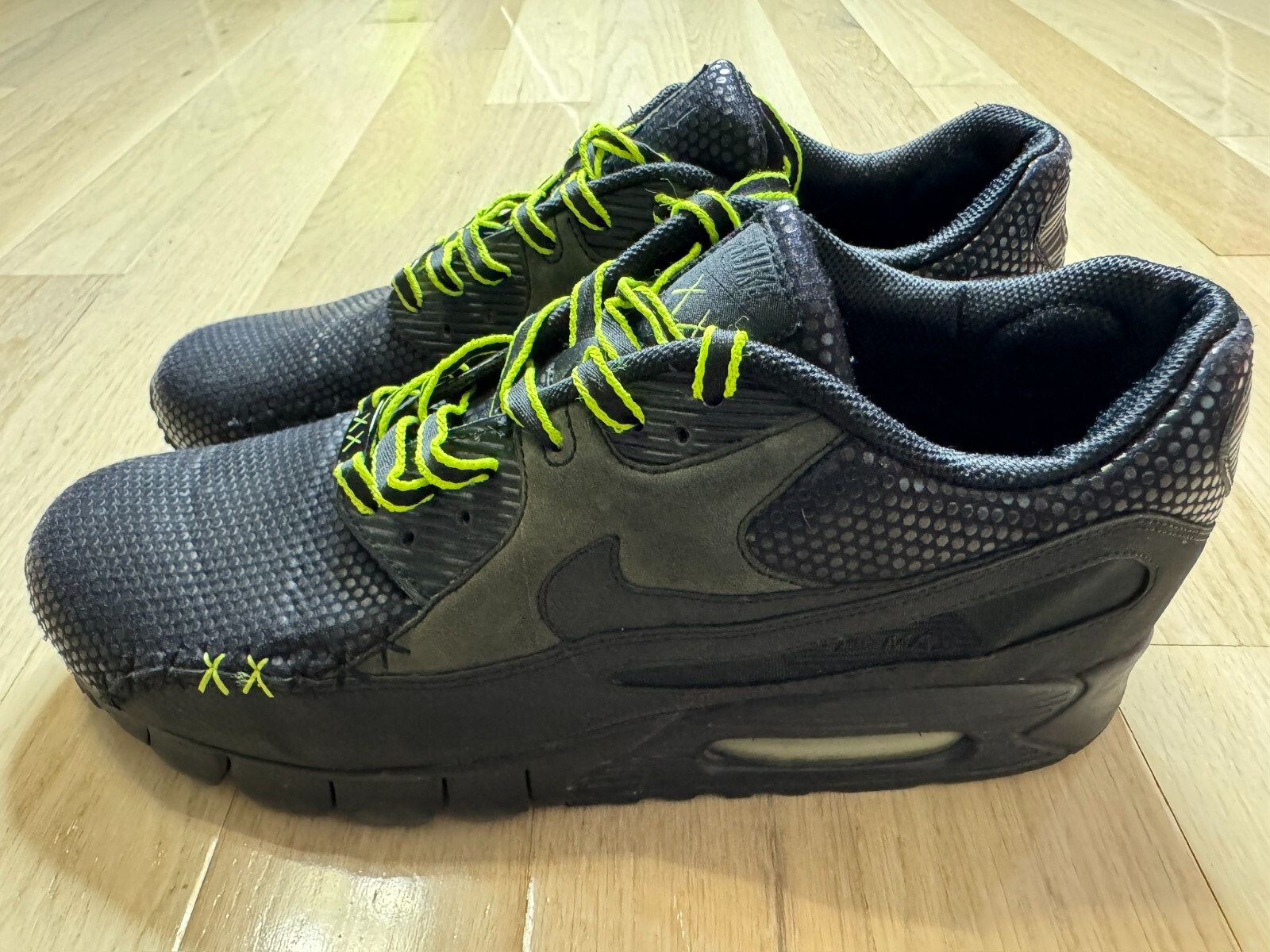 2008 KAWS Nike Air Max 90 Current Premium Black Volt 346114-001