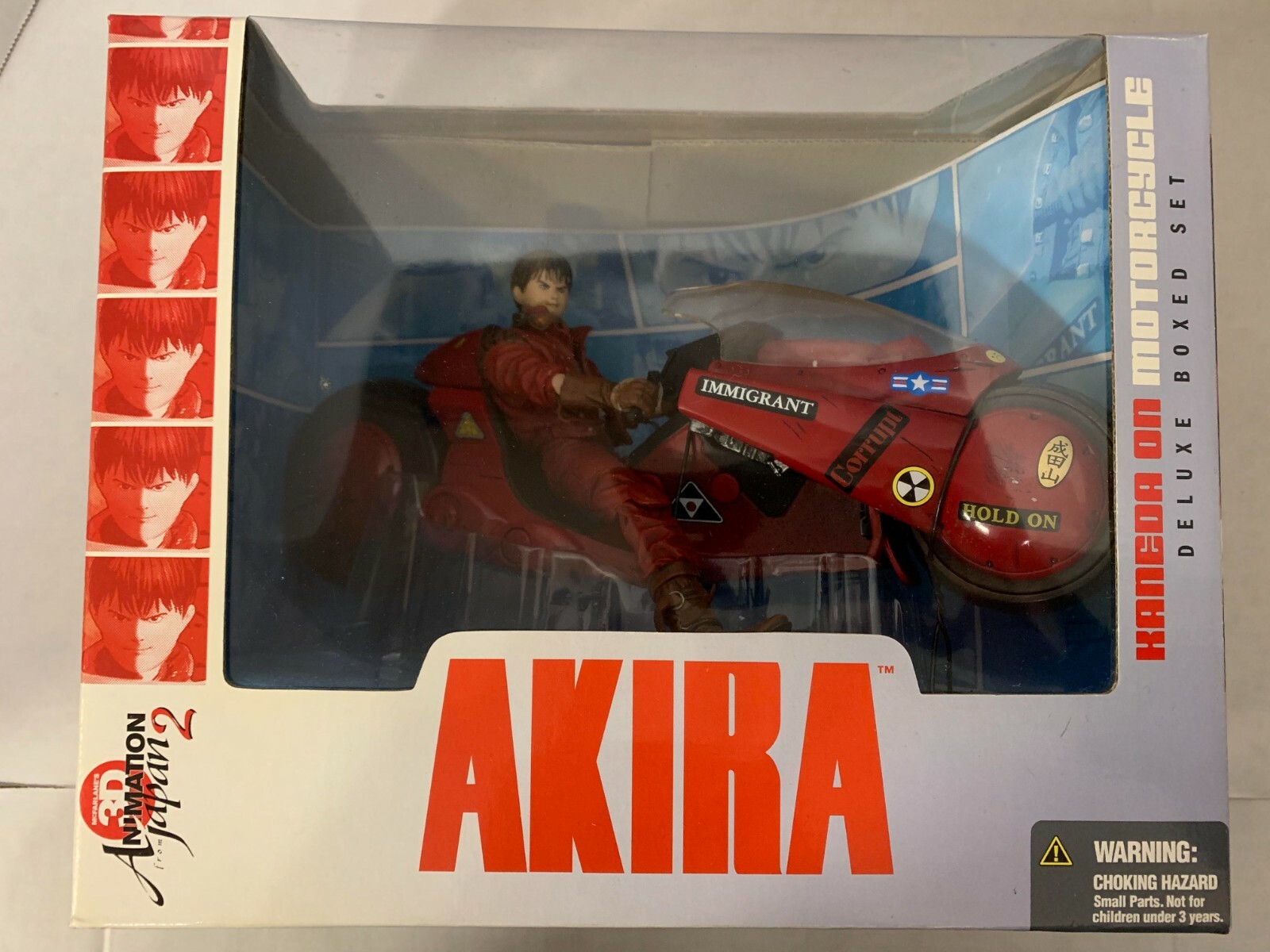 MCFARLANE AKIRA KANEDA ON MOTORCYCLE DELUXE BOXED SET ACTION