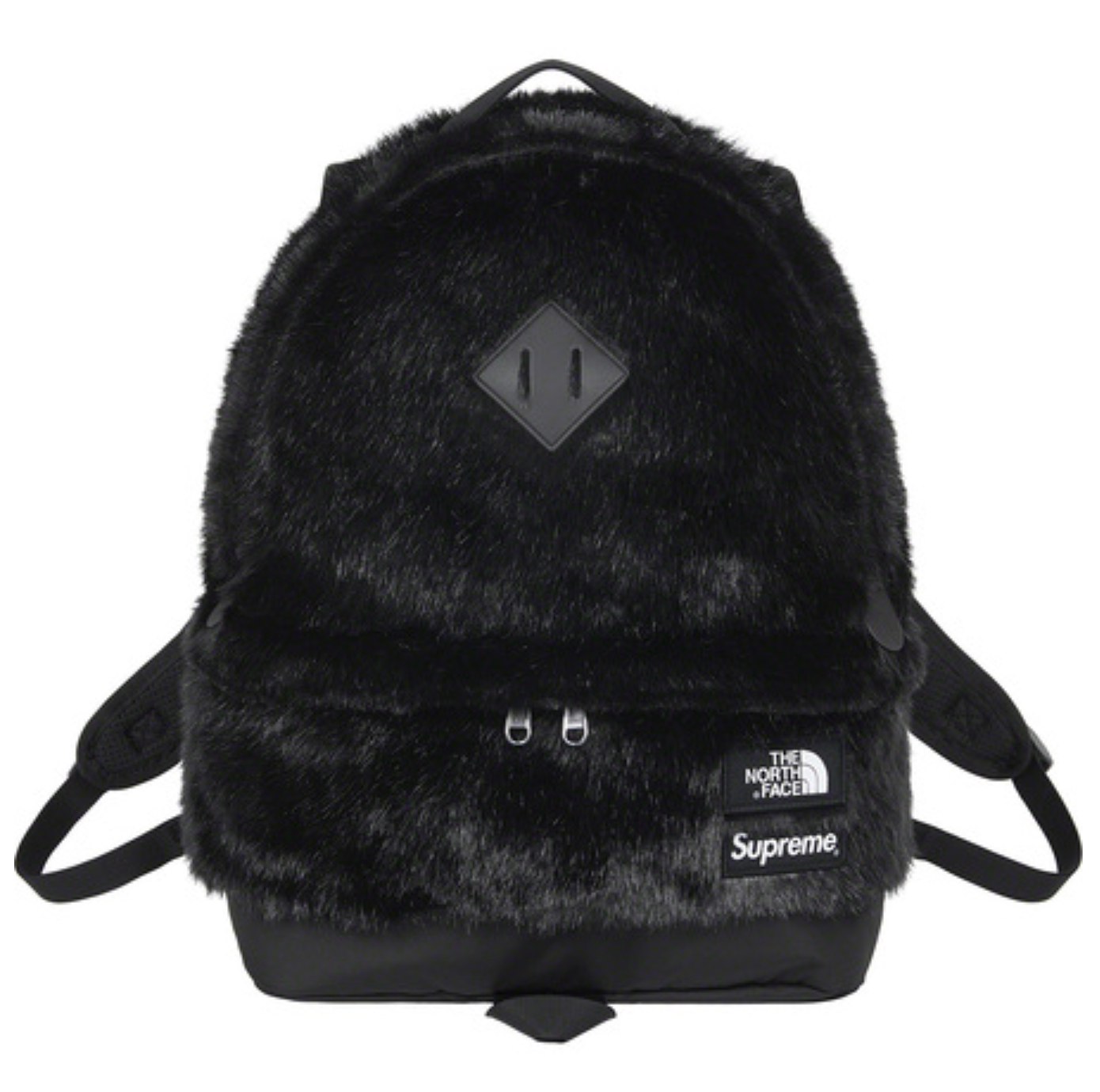 New Supreme x The North Face Faux Fur Backpack Black Bag Fall