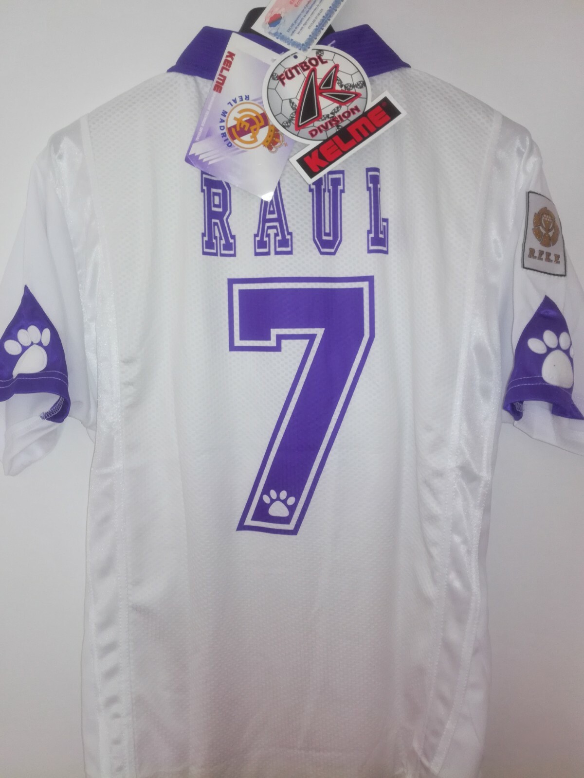REAL MADRID 1997-1998 Raul 7 BNWT Teka camiseta shirt trikot