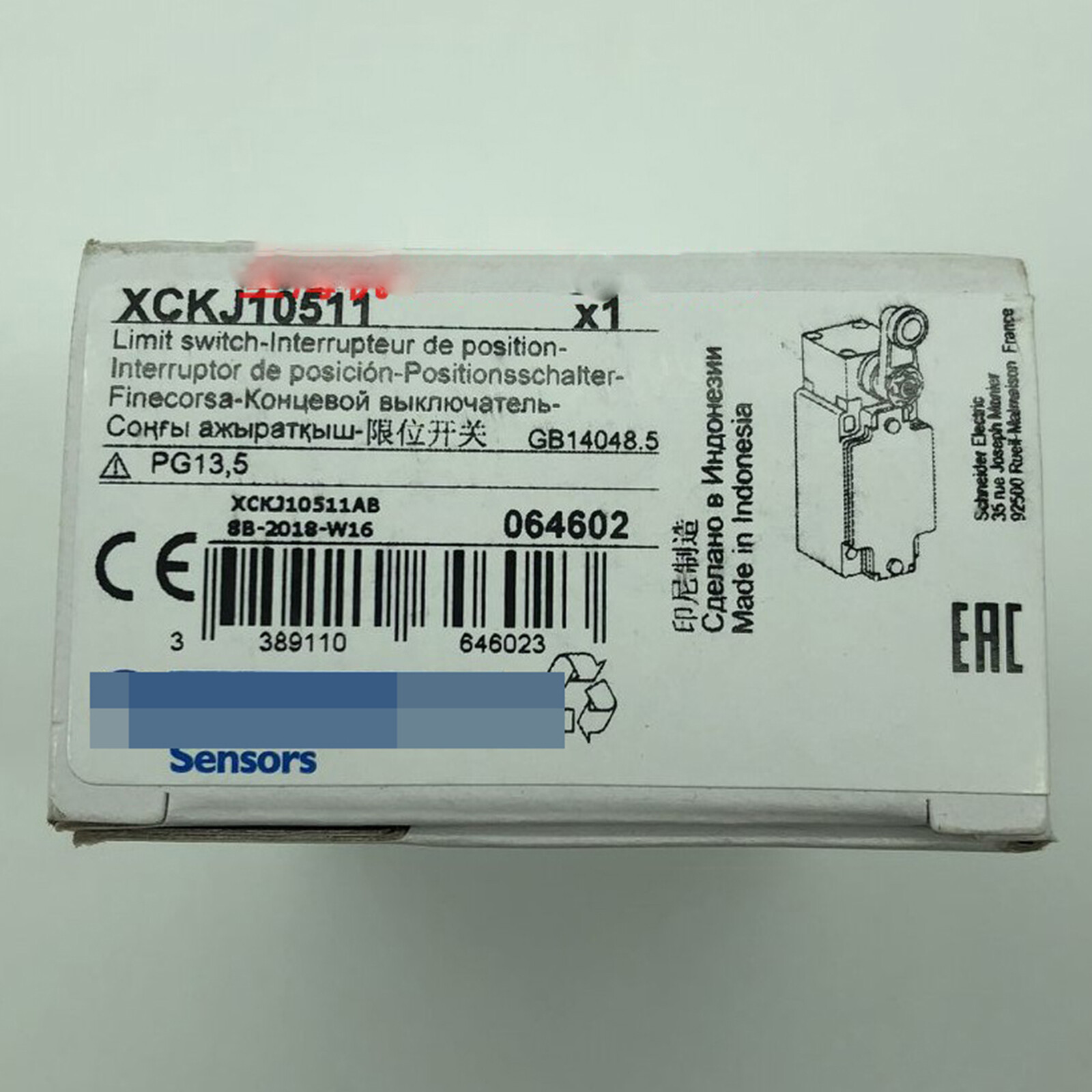 one New Schneider XCK-J10511 XCKJ10511 Limit Switch Fast Delivery