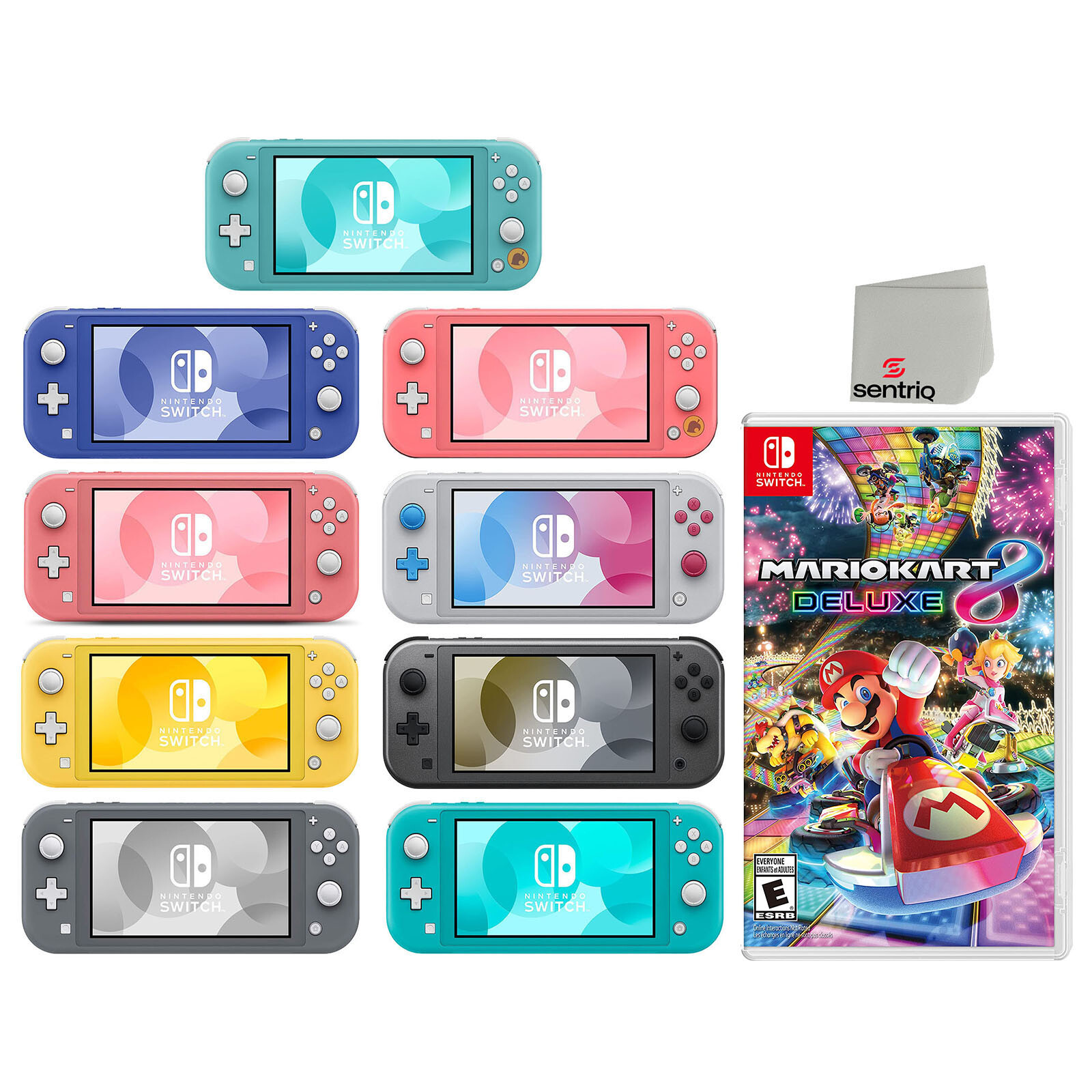 Nintendo Switch Lite 32GB Video Game Console with Mario Kart 8