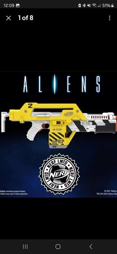 New NERF Aliens M41A Pulse Rifle Blaster - SEALED w/ Shipper Box