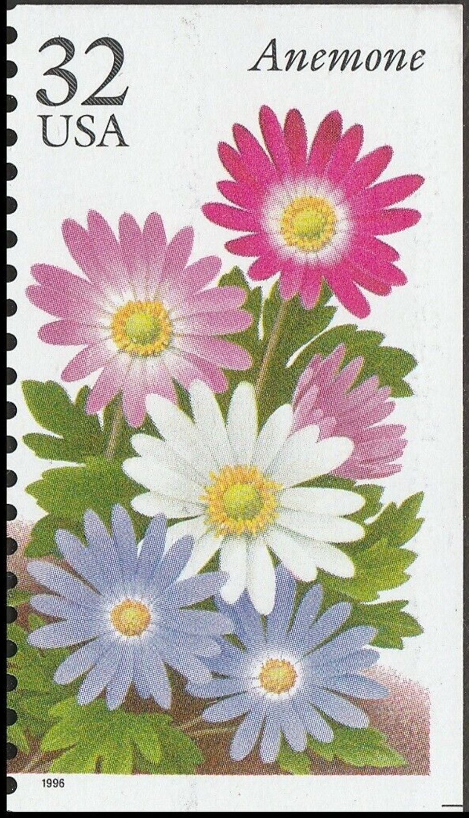 US #3029 MNH 1996 Anemone Winter Garden Flower [Booklet Single] | eBay