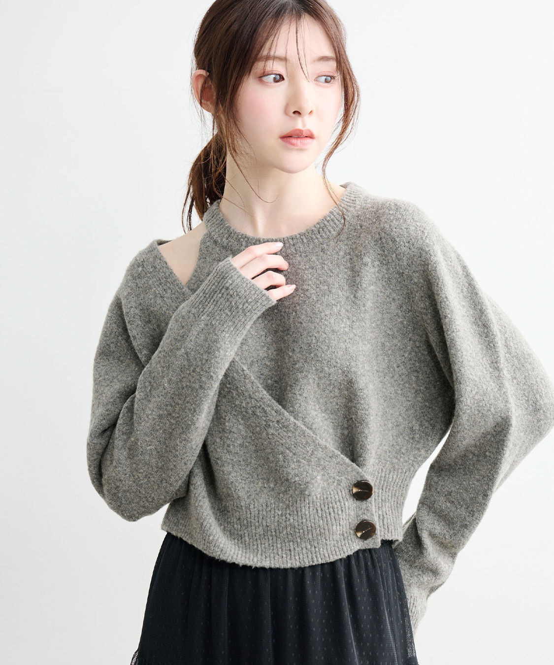 レイヤード風アシメニット（COCO DEAL）｜ルミネのファッション通販