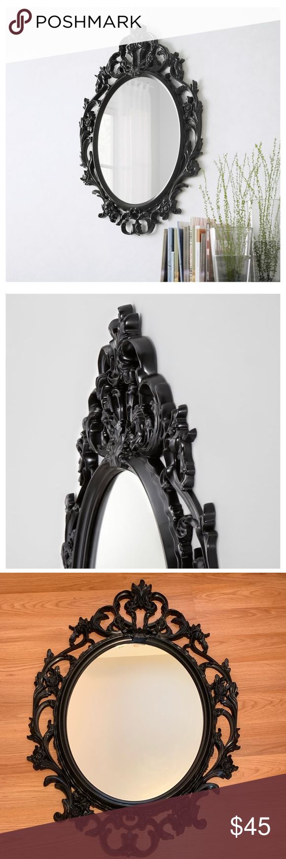 IKEA UNG Drill Vintage Inspired Large Wall Mirror