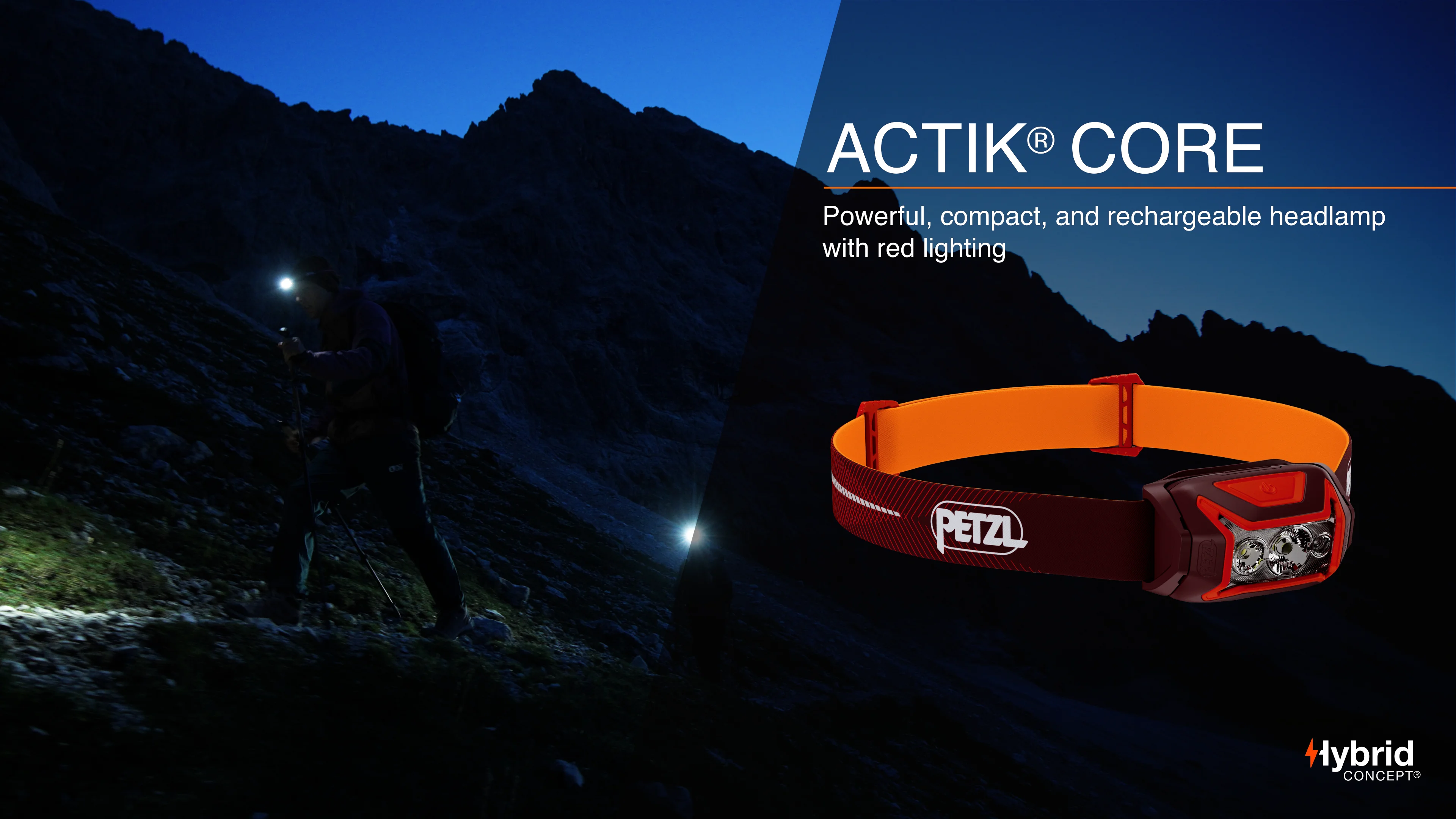 ACTIK® CORE, Powerful, rechargeable, and easy-to-use headlamp with